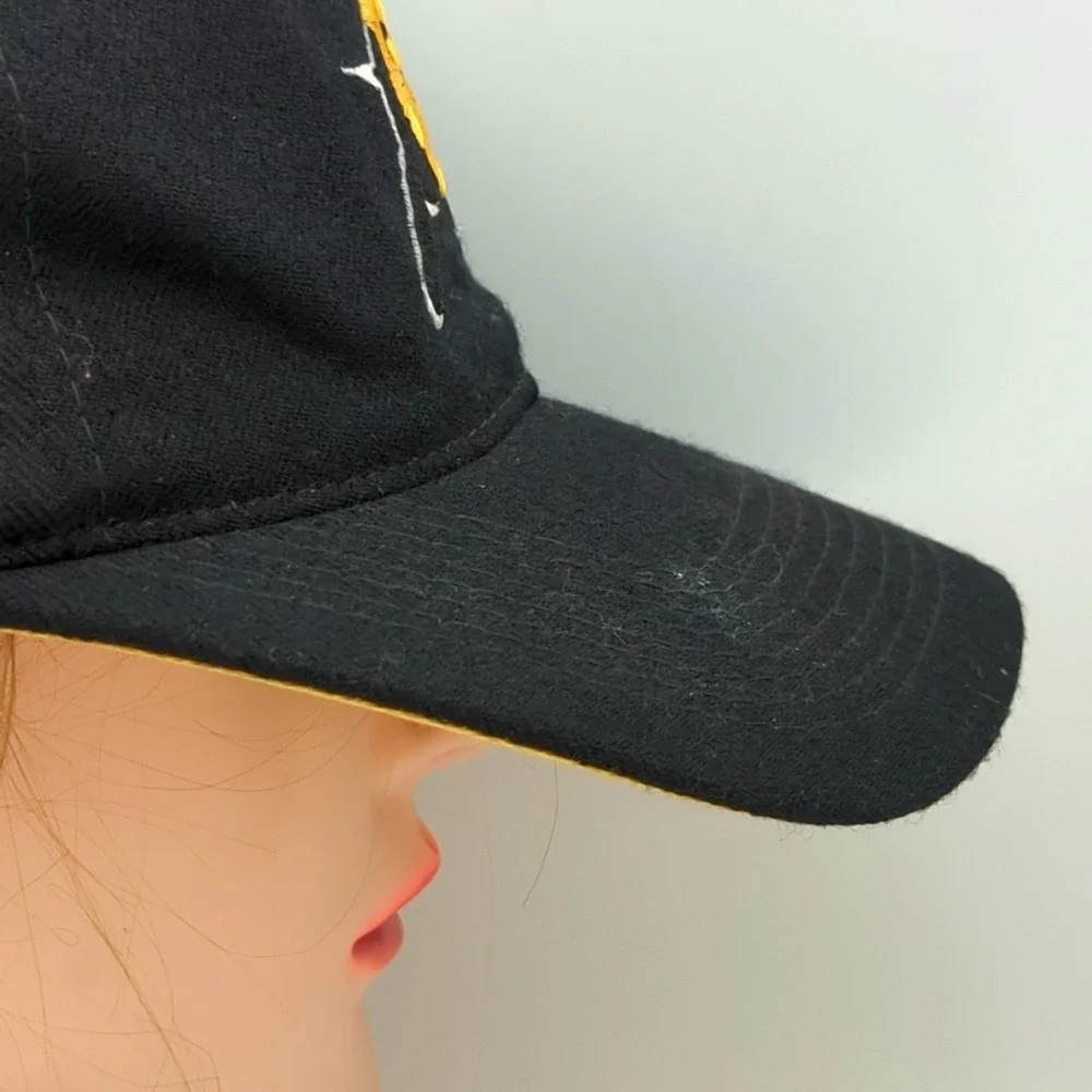 Vtg 1995 Colorado Buffaloes Hat Cap Fitted 7 1/4 100% Wool The Game Black/Yellow
